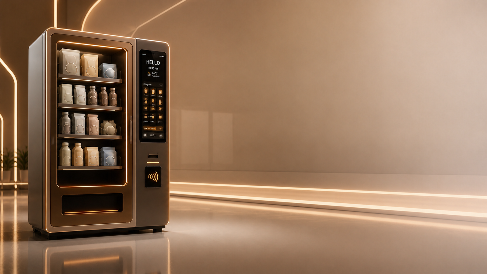 Next-generation smart vending machine with digital interface